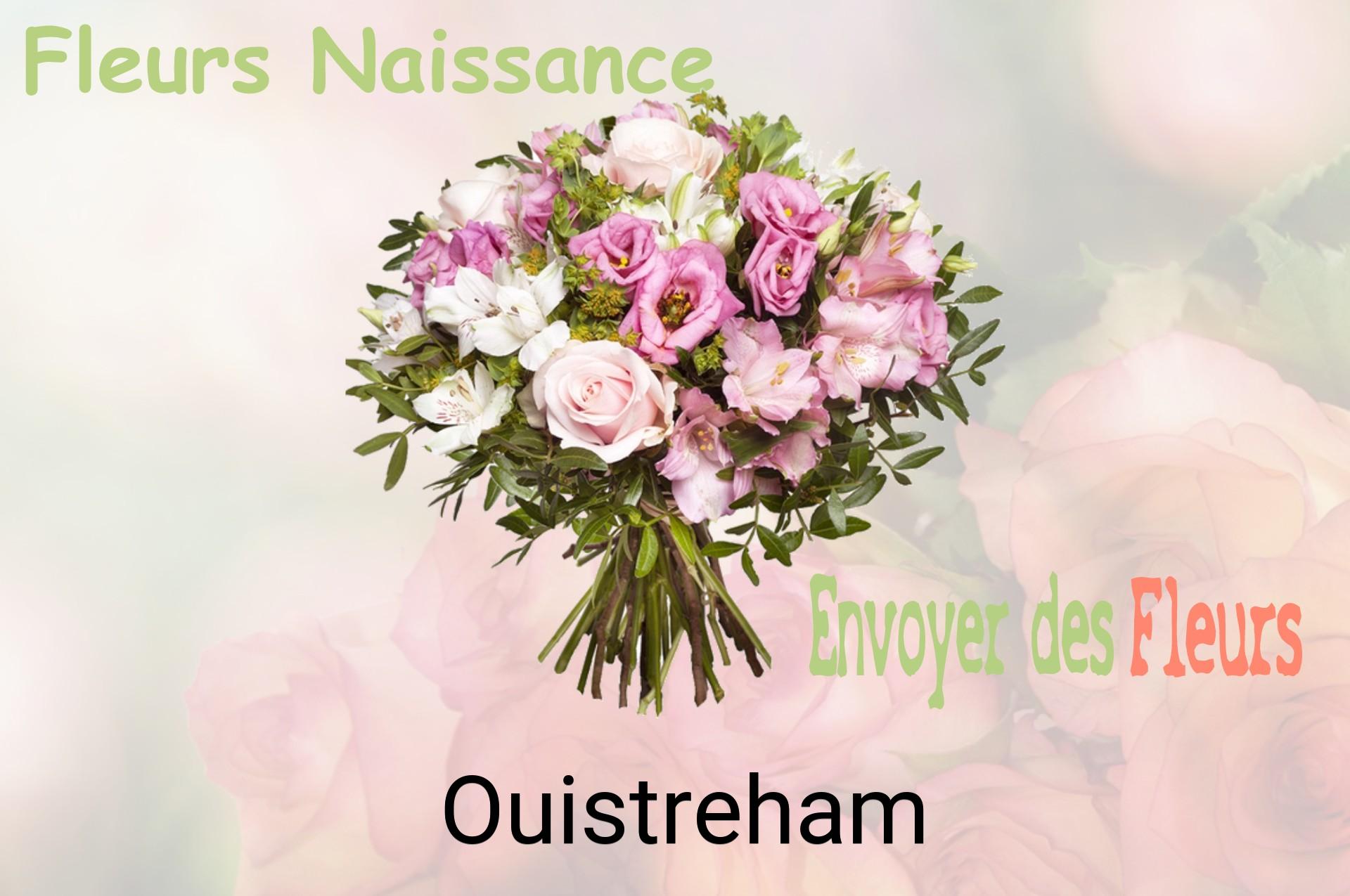 Bouquet de fleurs de naissance livré à Ouistreham